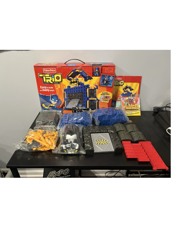 Fisher-Price Other - Fisher-Price TRIO DC Super Friends Batman Batcave Set T5830 Complete w/ Box